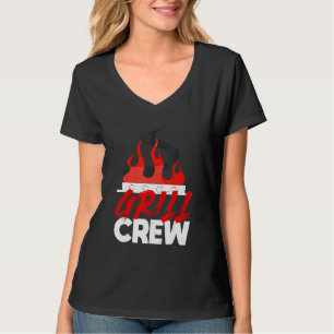 Camiseta Cozinha Cozinha Cozinha Grelha De Carne De Tripula