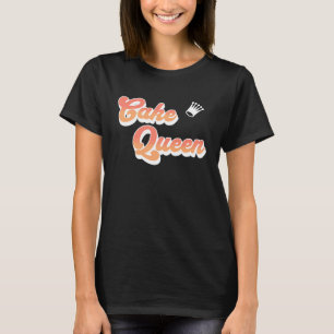 Camiseta Cozinha-de-coral-rosa-rainha-bolo