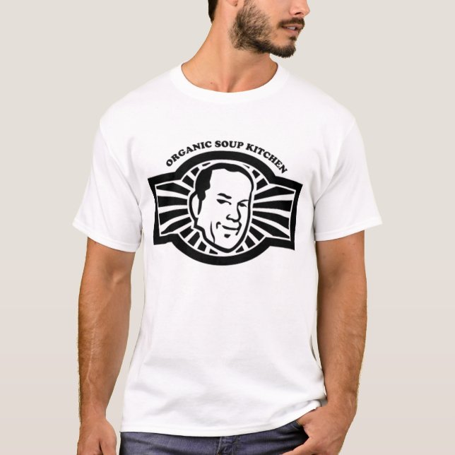 Camiseta Cozinha de sopa orgânica (Frente)