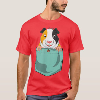 Camiseta Cozinha Engraçada Porco no Bolso de Mulheres