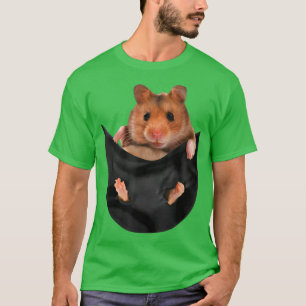 Camiseta Cozinha Engraçada Porco no Bolso T para Homens