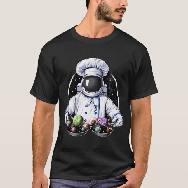 Camiseta Cozinhando Astronauta Espacial (Frente)