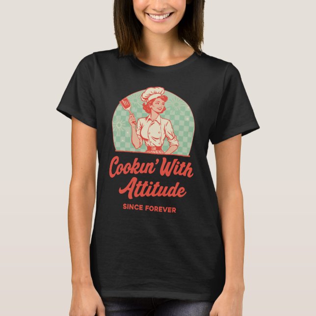 Camiseta Cozinhando com Atitude (Frente)