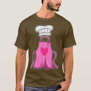 Camiseta Cozinhar avental e Cozinhar com coração