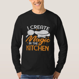 Camiseta Cozinhar Chef Cook Eu Crio Magia Na Cozinha