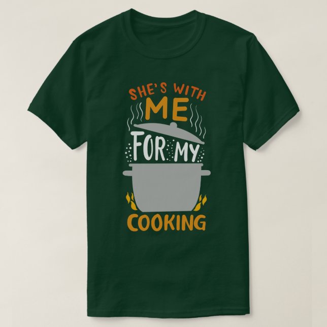 Camiseta Cozinhar Chef Cook Husband (Frente do Design)