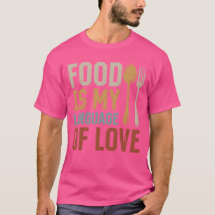 Camiseta Cozinhar Chef Cozinha Cozinhar Comida É Minha Ling