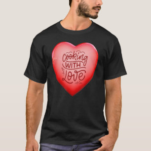Camiseta Cozinhar com amor Pai de chef padeiro mamãe Cozinh