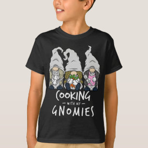 Camiseta Cozinhar com meus nômadas da cozinha Gnome Staf