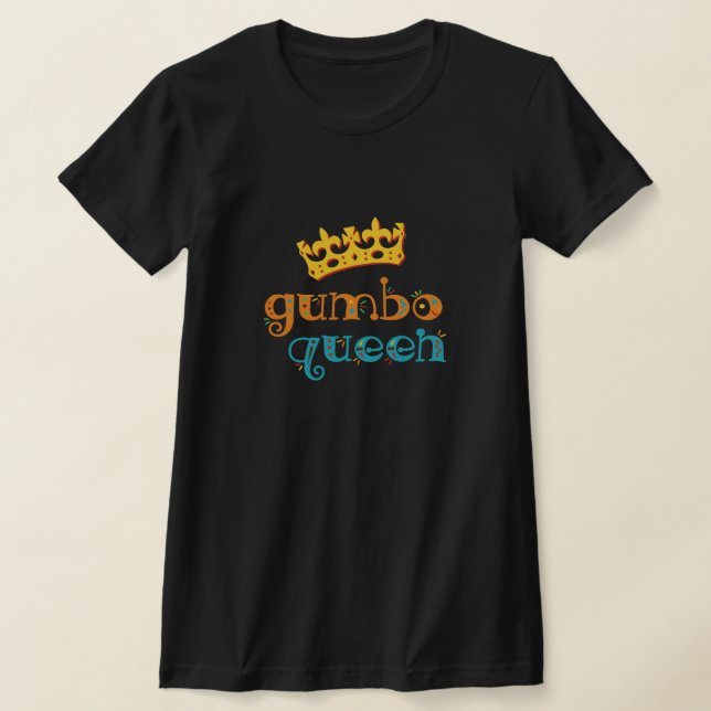 Camiseta Cozinhar Creole da Rainha Gumbo Louisiana (Postura )