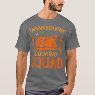 Camiseta Cozinhar de Ação de Graças Família Engraçada do Es