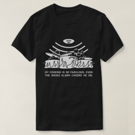 Camiseta Cozinhar de alarme de fumaça