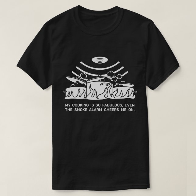 Camiseta Cozinhar de alarme de fumaça (Frente do Design)
