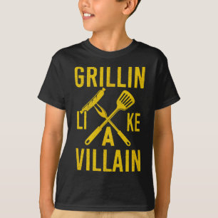 Camiseta Cozinhar De Bife De Carne De Bovino Grillin
