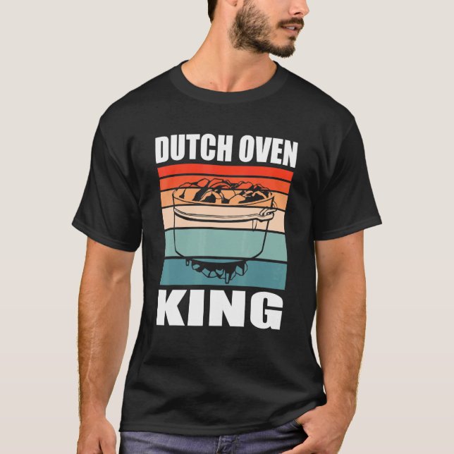 Camiseta Cozinhar de Bomba de Forno Neerlandês Oven King (Frente)