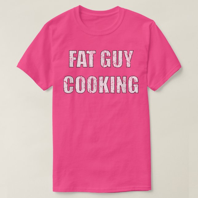 Camiseta Cozinhar De Cara Gorda Engraçada Cozinha Desconfor (Frente do Design)
