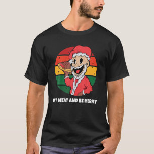 Camiseta Cozinhar de Chef de Natal Retro Vintage Sunset Hap