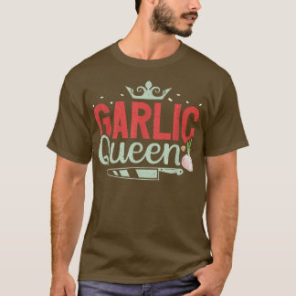Camiseta Cozinhar de cozinha engraçada da Rainha do Alho
