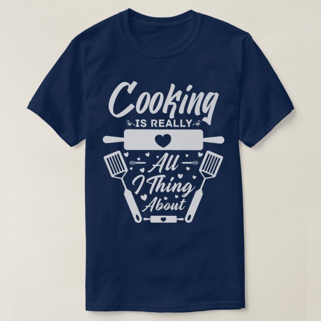 Camiseta cozinhar de culinária cozinha cozinheira cozinheir (Frente do Design)