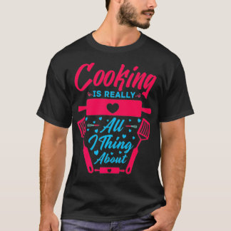 Camiseta Cozinhar de culinária Cozinha cozinheira cozinheir