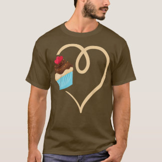 Camiseta Cozinhar de Cupcake de padeiro de Cupcake de amor 