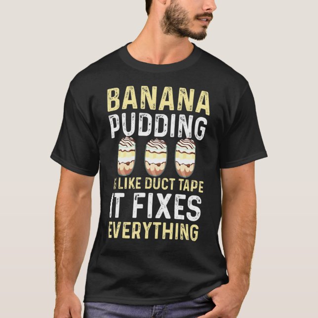 Camiseta Cozinhar de deserto de Banana Pudim (Frente)