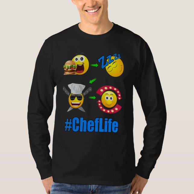 Camiseta Cozinhar de estilo de vida chef 1 (Frente)