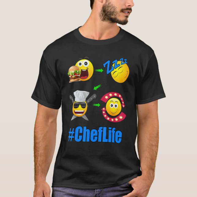 Camiseta Cozinhar de estilo de vida chef 1 (Frente)