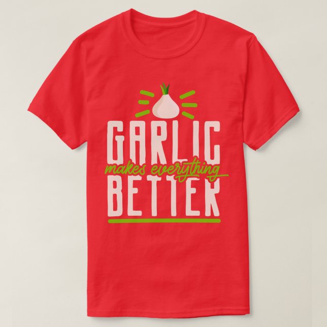 Camiseta Cozinhar De Lover De Alho (Frente do Design)