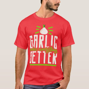 Camiseta Cozinhar De Lover De Alho