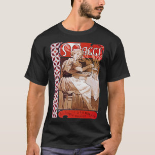Camiseta Cozinhar De Mulher, Alphonse Mucha