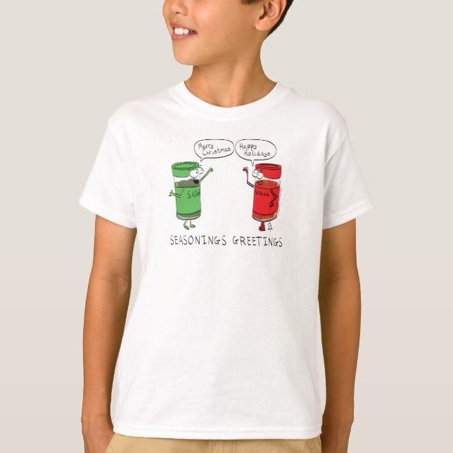 Camiseta Cozinhar de Natal Engraçado Espetáculos de Chef (Frente)