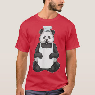 Camiseta Cozinhar de Panda Chef chapéu de Chef