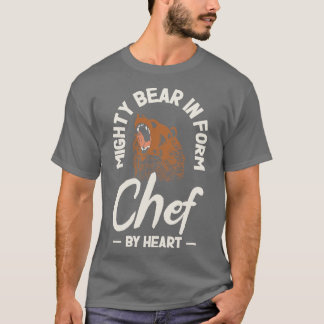 Camiseta Cozinhar do Urso Amante de os animais do Chef