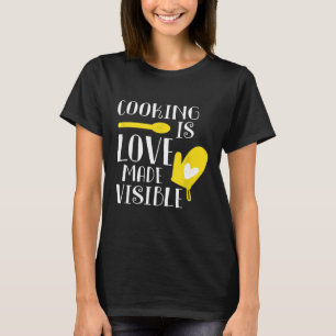 Camiseta cozinhar é amor feito como a mãe cozinheira cozinh