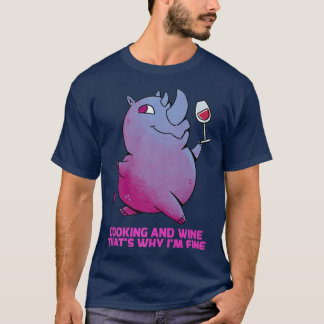 Camiseta Cozinhar E Vinho Por Isso Sou Um Cozinhar Fino