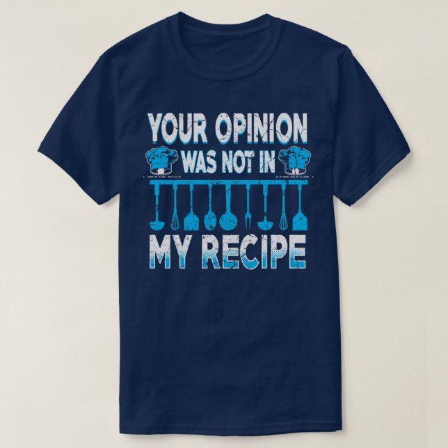 Camiseta Cozinhar engraçado (Frente do Design)