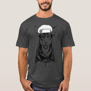 Camiseta Cozinhar Engraçado de Cozinheiro de Cachorro-Kelpi