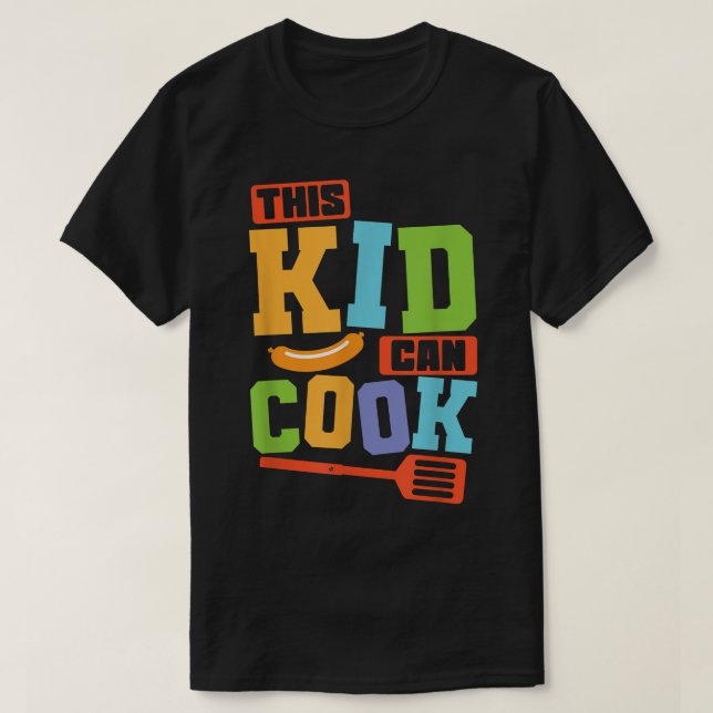 Camiseta Cozinhar Este Garoto Pode Cozinhar (Frente do Design)