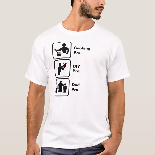 Camiseta Cozinhar, faça você mesmo (faça você mesmo), Pai (Frente)