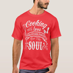 Camiseta Cozinhar Incrível Da Família Com Cozinha De Amor E