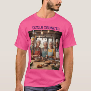Camiseta cozinhar Junto da Família Reunida Mens