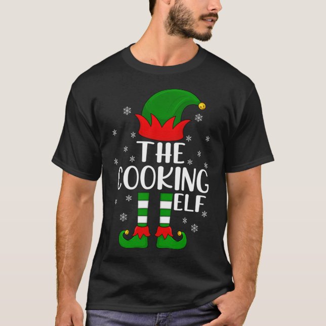 Camiseta Cozinhar Lover Xmas Pajama Engraçado O Cozinhar El (Frente)