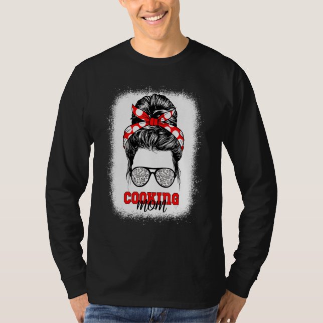 Camiseta Cozinhar Mãe Sangrando Mamãe Cozinheira Hobby Mãe  (Frente)