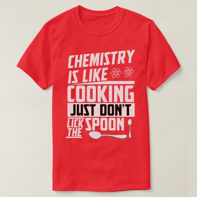 Camiseta Cozinhar Periódico de Química de Proton de Mesa At (Frente do Design)