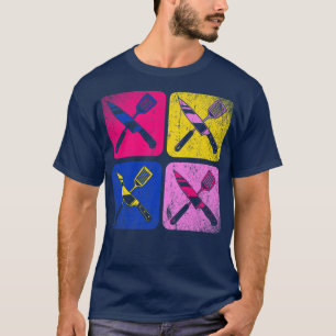 Camiseta Cozinhar pop Cozinhar Knives Chef Comida