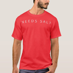 Camiseta Cozinhar precisa de sal cozido para homens