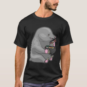 Camiseta Cozinhar Ramen de Cozinheiro Toupeira
