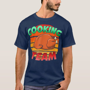 Camiseta Cozinhar Team Ação de Graças Jogos do Cozinhar Jan