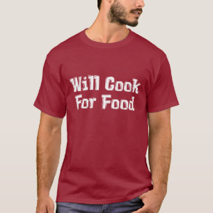Camiseta Cozinhará para presentes da comida